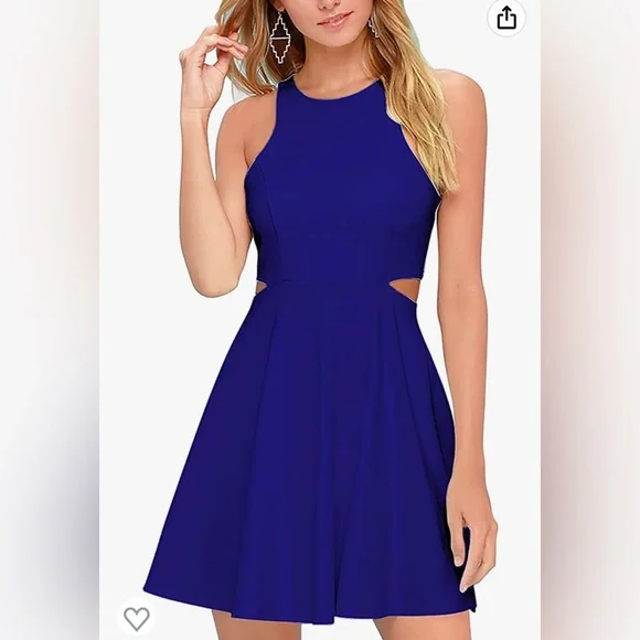 Dresses | Royal Blue Skater Dress | Poshmark